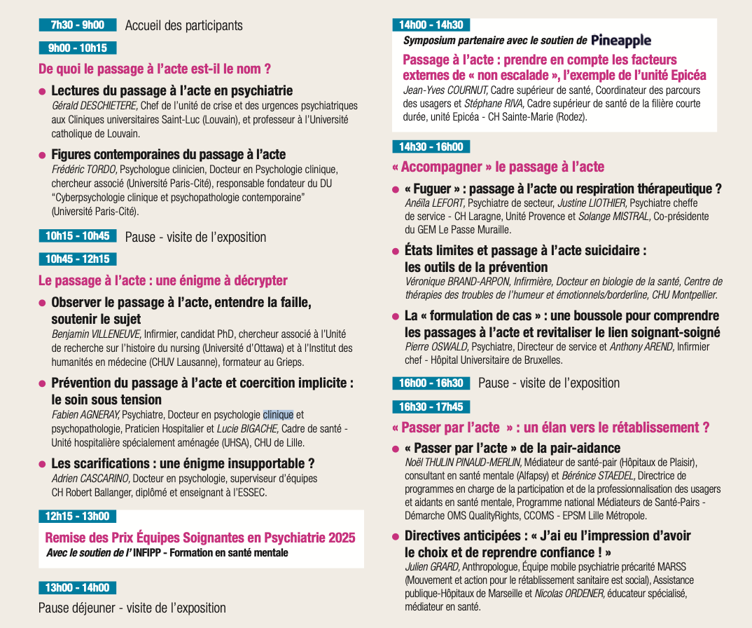 11e Renctres Soignantes en psychiatrie