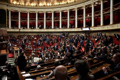 Assemblée nationale au moment du vote du PLFSS 2026