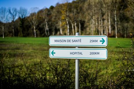 Signalétique désert médical en campagne