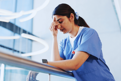 étudiante infirmière, fatigue