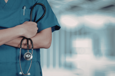 soignants, stéthoscope, blouse