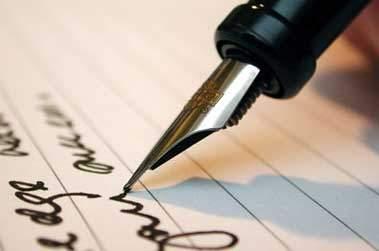 ecriture lettre stylo plume