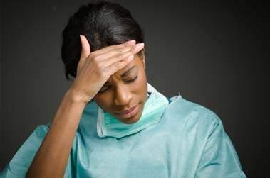 infirmière fatiguée