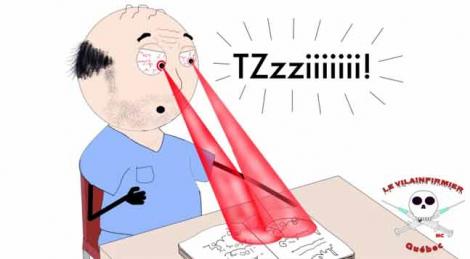 Yeux laser des infirmiers