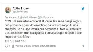 Tweet nouvelle campagne préservatif - Autin Bruno