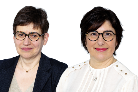 Pr Sabine Roman, secrétaire générale de la SNFGE et Pr Isabelle Rosa, présidente de la SNFGE