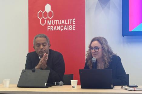 Éric Chenut, président de la FNMF et Séverine Salgado, directrice générale