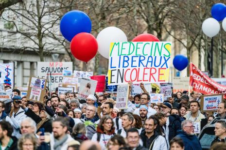 Déjà en janvier 2023, les médecins manifestaient dans Paris