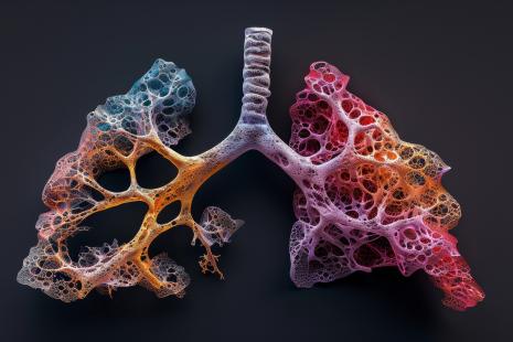 La pneumopathie infiltrante est classée en fonction de son caractère prédominant, interstitiel ou alvéolaire