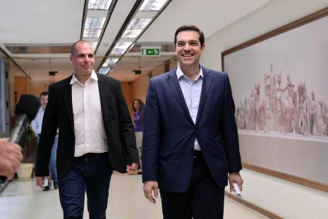 Alexis Tsipras et son ministre de l’Économie, Yannis Varoufakis
