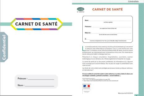Nouveau carnet de santé