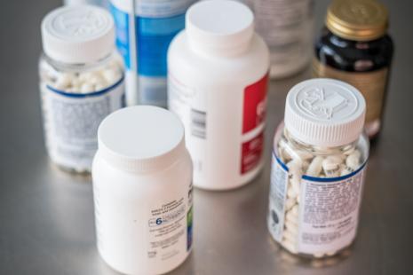 flacons de multivitamines