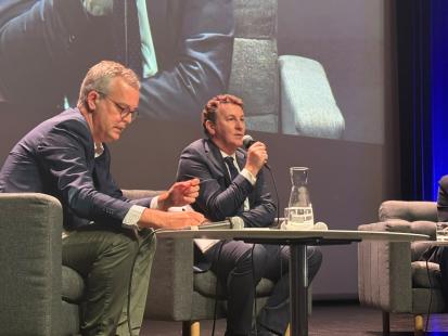 Thomas Fatôme et Fabrice Camaïoni au Congrès national des pharmaciens