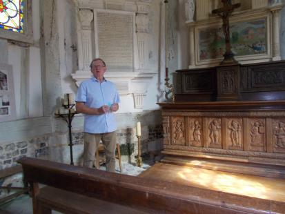 Une messe des moissons est célébrée chaque 26 juillet, dans la chapelle Sainte-Anne, la chapelle des Blanques, que présente Patrick Emile