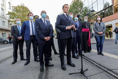 Macron s'exprime à Nice