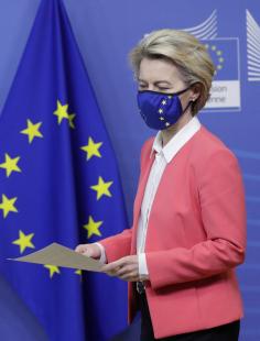 Ursula von der Leyen au moment du Brexit