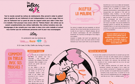 Des informations et des conseils applicables au quotidien pour accompagner les patientes atteintes de cancer