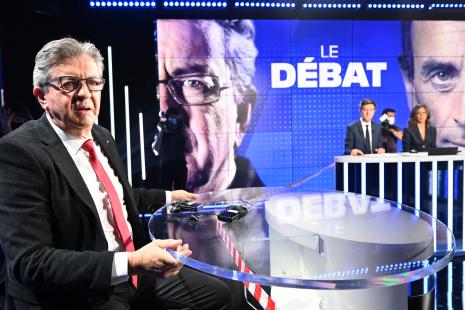 Mélenchon avant un débat télévisé