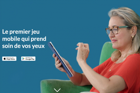 Une télésurveillance au quotidien, une minute par jour et par œil, qui déclenche des alertes en cas de baisse de l’acuité visuelle et favorise l’observance du patient
