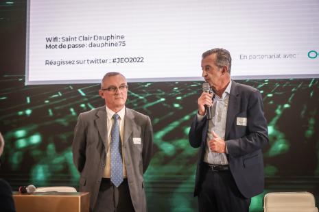 Christian Rose (Confédération des grossistes de France) et Hubert Olivier (Chambre syndicale de la répartition pharmaceutique)