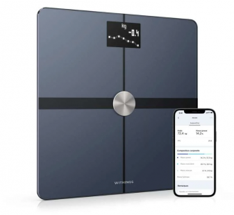 Une balance connectée est en mesure de fournir des relevés concernant le poids, l’analyse de masse corporelle, musculaire etc.