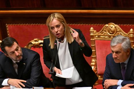 La nouvelle présidente du Conseil italien à la tribune du Parlement