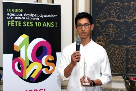 Alexis Sean lors de la remise du prix de l’agencement de demain