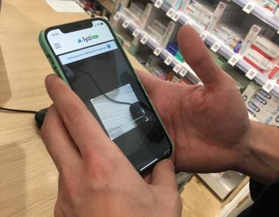 L'opération s'effectue depuis le smartphone de l'officine