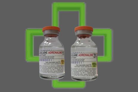 rupture de stock des flacons de Xylocaïne Adrénaline