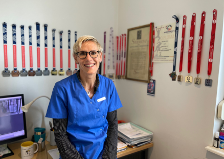Ce n’est que récemment que Lucile Sublon, officinale installée à Strasbourg et championne de France de course de vitesse a commencé à parler d’activité physique au comptoir
