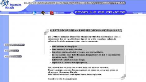La page d’accueil du site sécurisé permettant de recenser les faux en circulation