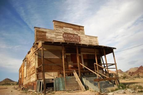 Le magasin de la ville fantôme de Rhyolite