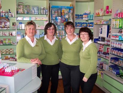 Les quatre pharmaciennes du Mont-Gargan : Annie, Simone, Nathalie et Annie (de gauche à droite)