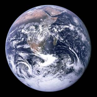 This 1972 NASA file photo shows a view of the Earth as seen by the Apollo 17 astronauts...