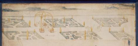 Détail du Jardin des Simples de la Procession de Louise de Lorraine devant la Maison de la...