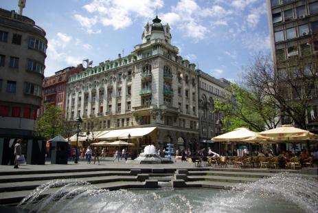 Le quartier piétonnier de Knez Mihailova, à Belgrade