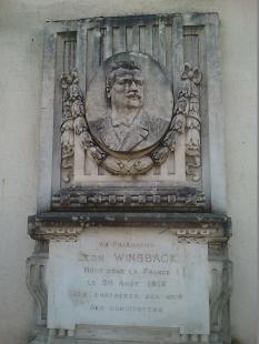 Le monument à Léon Winsback à Briey (54)