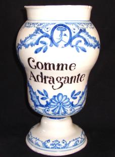 Pot en forme d'urne, région lyonnaise, XVIIIe siècle (avec son décor aux 3 règnes)