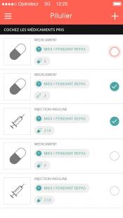 Le pilulier est l’une des fonctionnalités de Diabetopartner