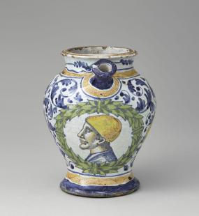 Chevrette, avec portrait d'homme chauve,Monogramme MAb, v. 1545