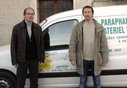 Jean-Charles Kiss et Michel Rouquier, vice-président du GIE du Golfe de Saint-Tropez