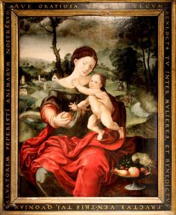 Vierge au perroquet, XVIe siècle par Pieter Coecke van Aelst