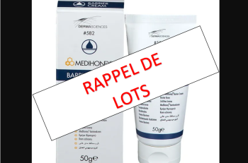 Rappel de lots de crèmes dermoprotectrices MediHoney